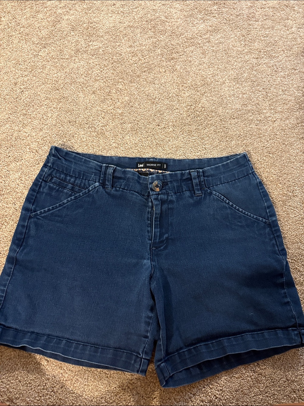 Lee Women’s Dark Blue Denim Shorts